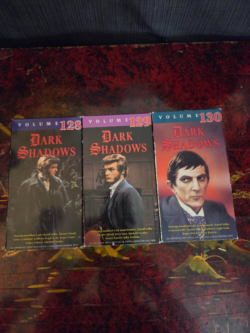3 VCR / VHS Tapes Dark Shadows Series~ volumes 128~129~130 !! LQQK!